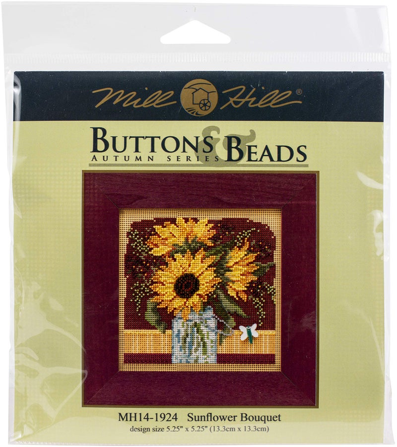 Mill Hill Counted Cross Stitch Sunflower, Multi - Image 1